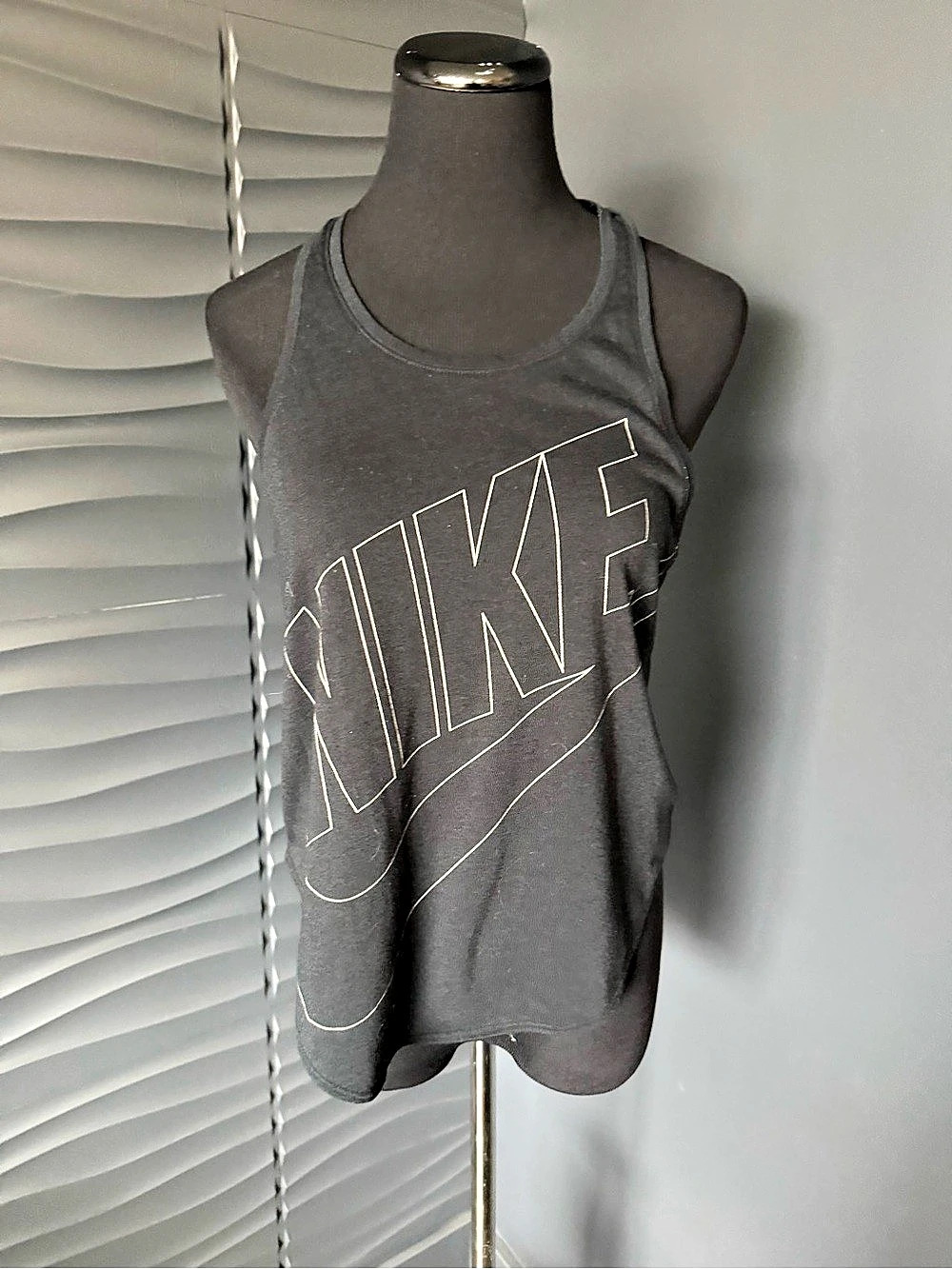 Nike Logo Tank Top in Gray